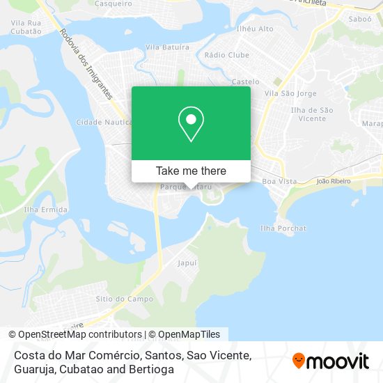 Costa do Mar Comércio map