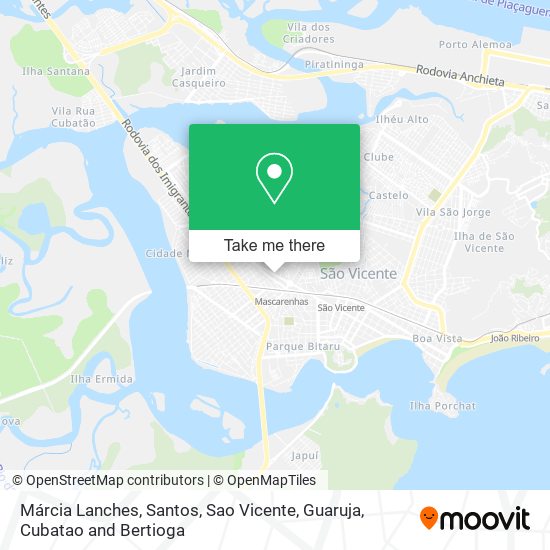 Márcia Lanches map