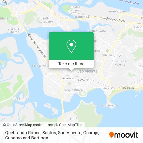 Quebrando Rotina map