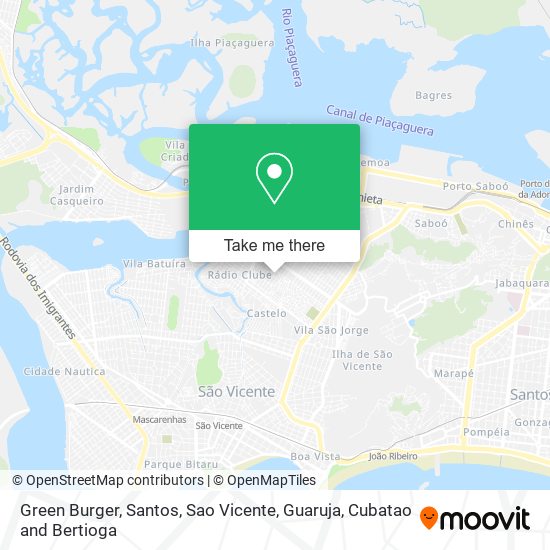 Green Burger map