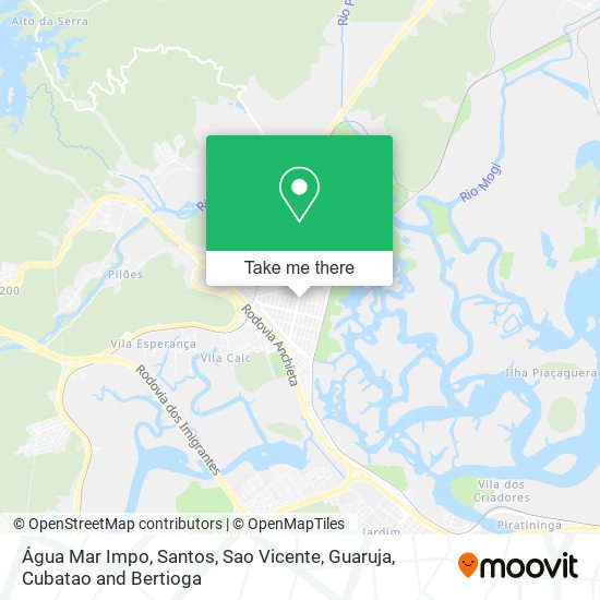 Água Mar Impo map