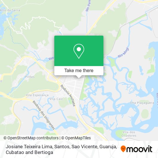 Mapa Josiane Teixeira Lima