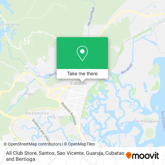 All Club Store map