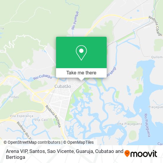 Arena VIP map
