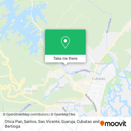 Otica Pan map