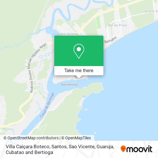 Villa Caiçara Boteco map