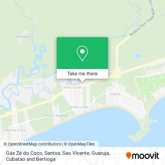 Gás Zé do Coco map