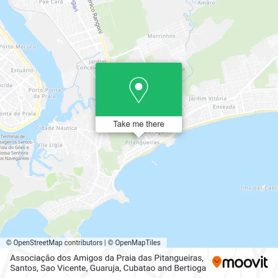 Associação dos Amigos da Praia das Pitangueiras map