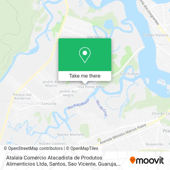 Atalaia Comércio Atacadista de Produtos Alimenticios Ltda map