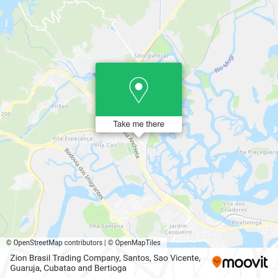 Zion Brasil Trading Company map