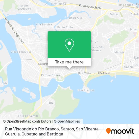 Mapa Rua Visconde do Rio Branco