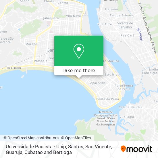 Mapa Universidade Paulista - Unip