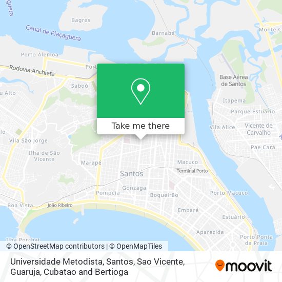 Universidade Metodista map