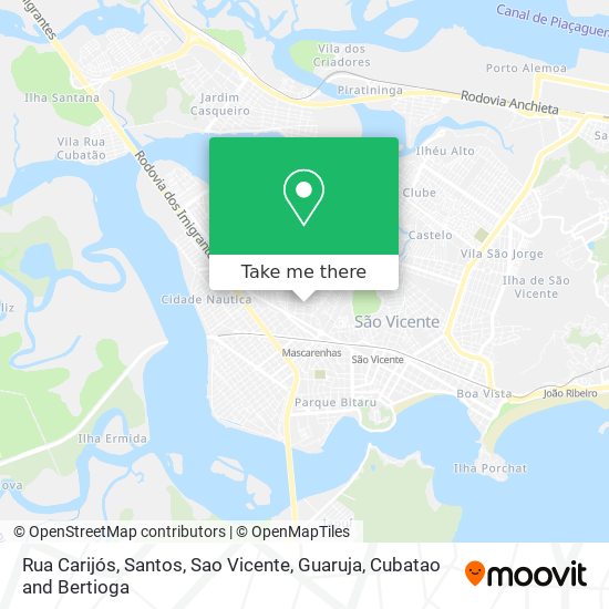 Rua Carijós map