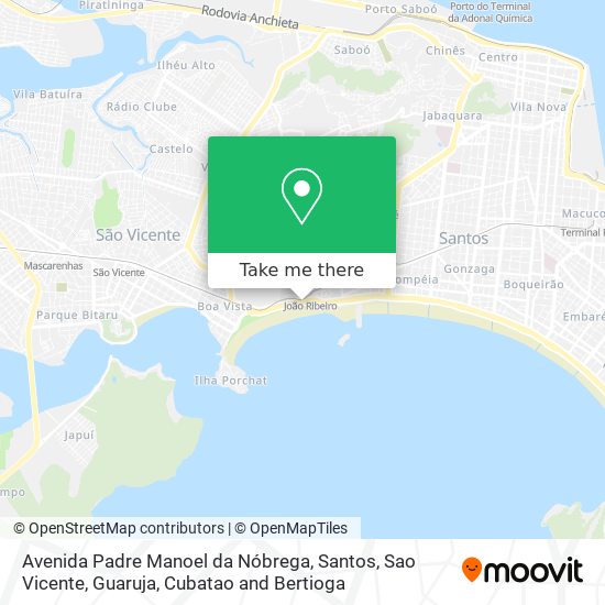 Avenida Padre Manoel da Nóbrega map