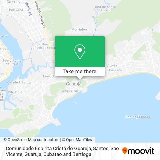 Mapa Comunidade Espírita Cristã do Guarujá
