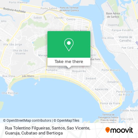 Mapa Rua Tolentino Filgueiras