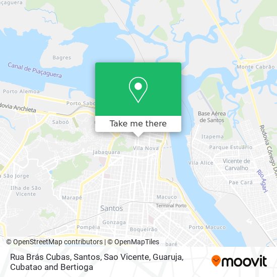 Rua Brás Cubas map