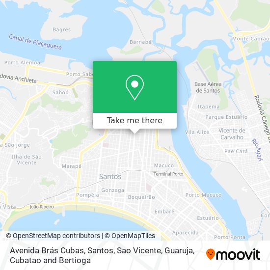 Avenida Brás Cubas map