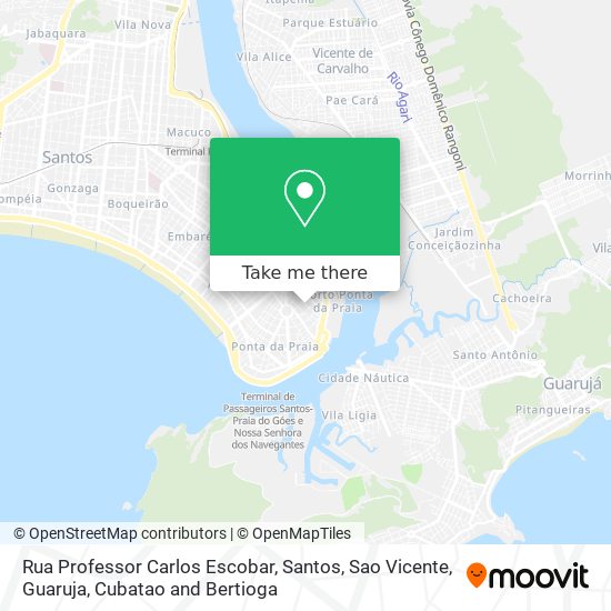 Mapa Rua Professor Carlos Escobar