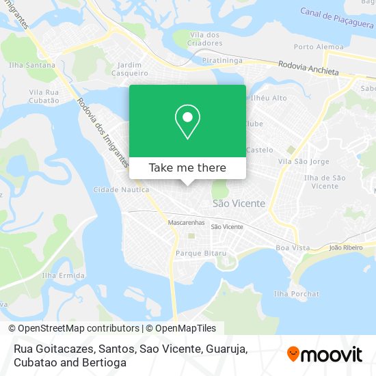 Rua Goitacazes map
