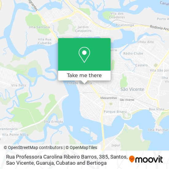 Rua Professora Carolina Ribeiro Barros, 385 map
