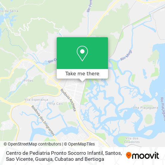 Mapa Centro de Pediatria Pronto Socorro Infantil