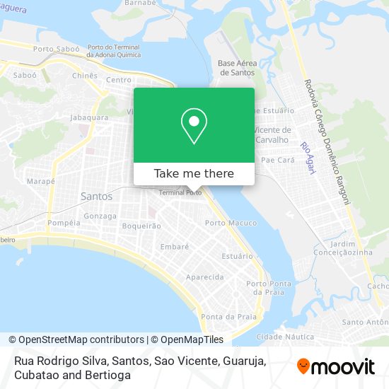 Mapa Rua Rodrigo Silva