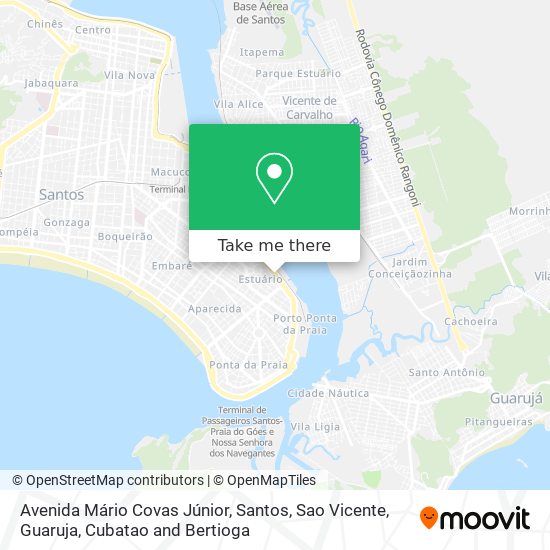Mapa Avenida Mário Covas Júnior