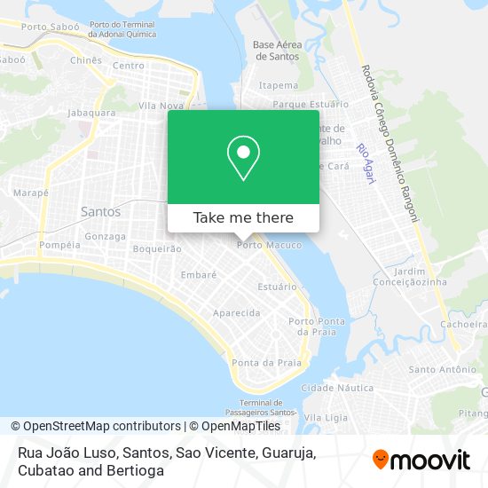Mapa Rua João Luso