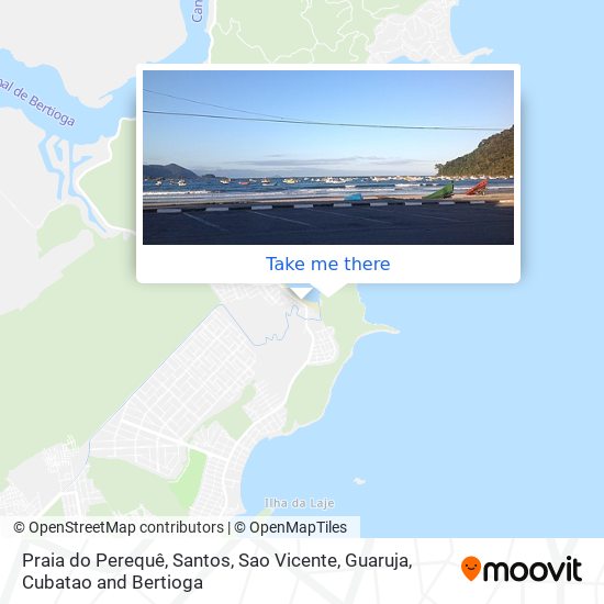 Praia do Perequê map