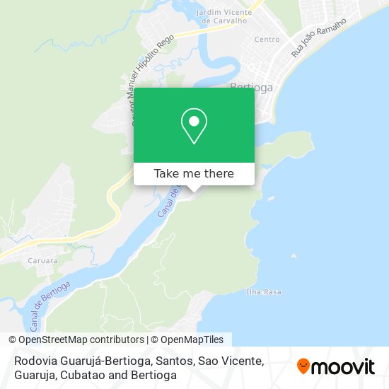 Rodovia Guarujá-Bertioga map