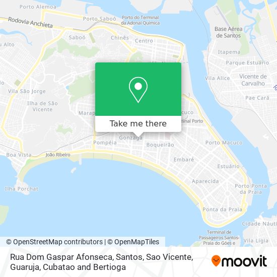 Mapa Rua Dom Gaspar Afonseca