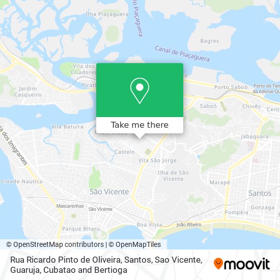 Mapa Rua Ricardo Pinto de Oliveira