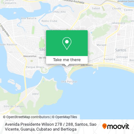 Mapa Avenida Presidente Wilson 278 / 288