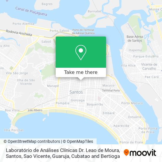 Mapa Laboratório de Análises Clínicas Dr. Leao de Moura