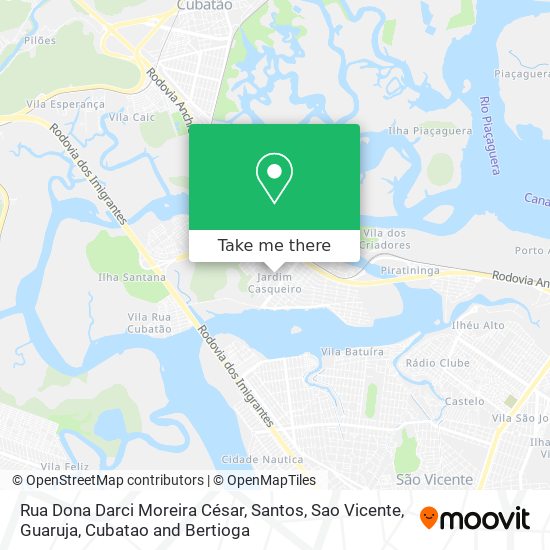 Rua Dona Darci Moreira César map