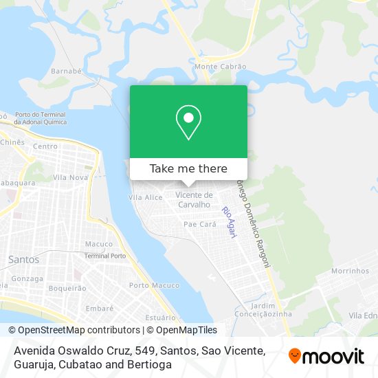 Mapa Avenida Oswaldo Cruz, 549