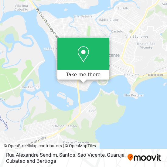 Rua Alexandre Sendim map