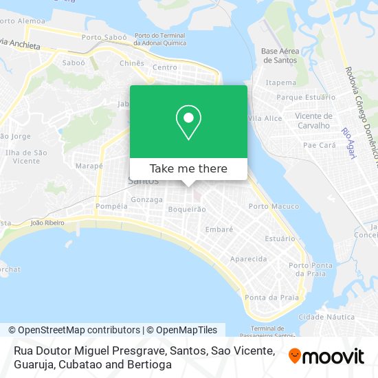 Mapa Rua Doutor Miguel Presgrave