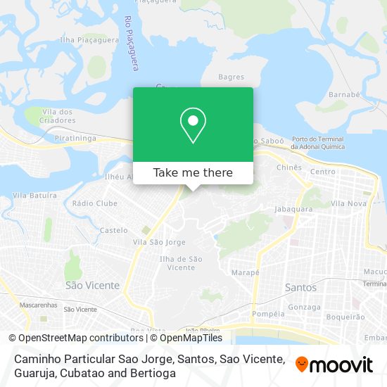 Mapa Caminho Particular Sao Jorge