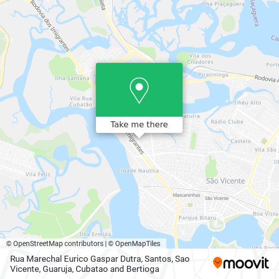 Rua Marechal Eurico Gaspar Dutra map