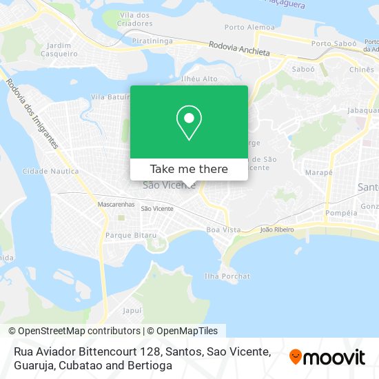 Mapa Rua Aviador Bittencourt 128