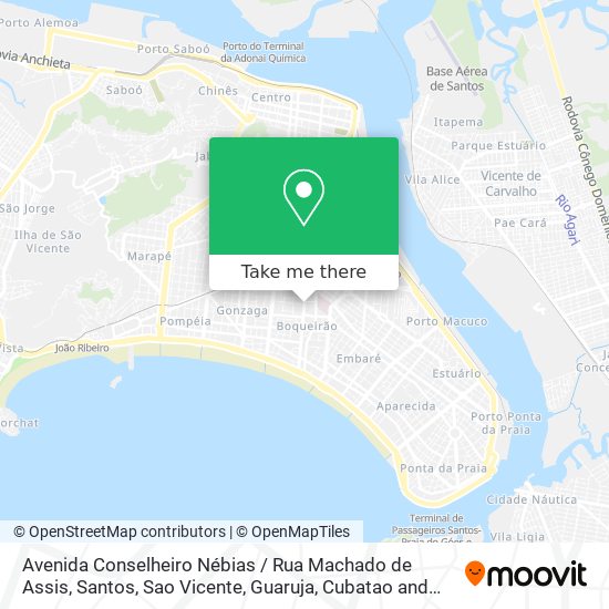 Avenida Conselheiro Nébias / Rua Machado de Assis map
