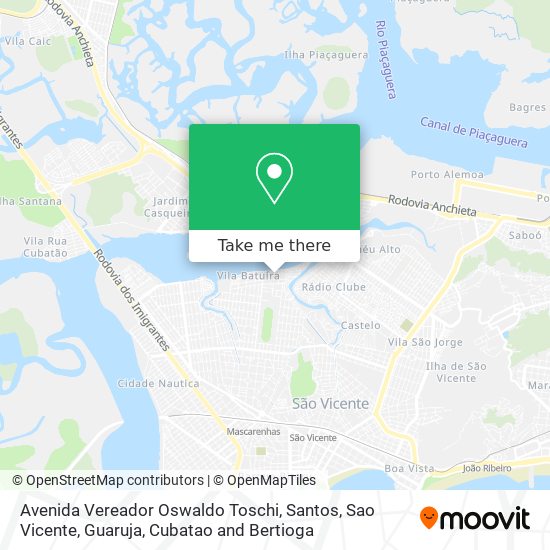 Avenida Vereador Oswaldo Toschi map