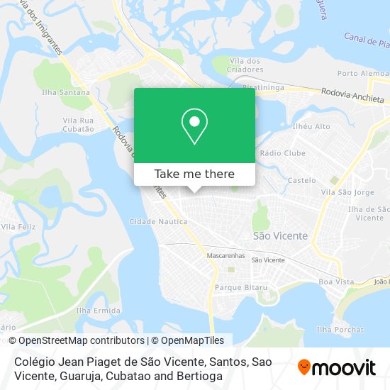 Colégio Jean Piaget de São Vicente map