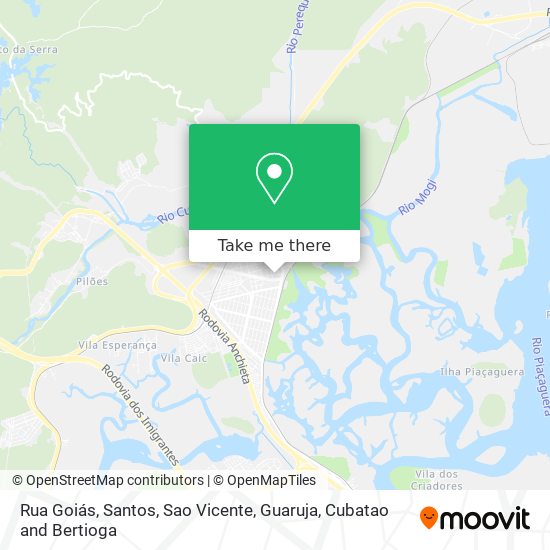 Rua Goiás map