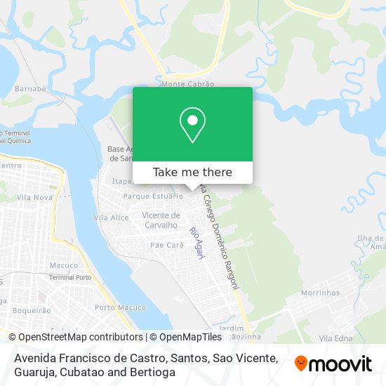 Mapa Avenida Francisco de Castro