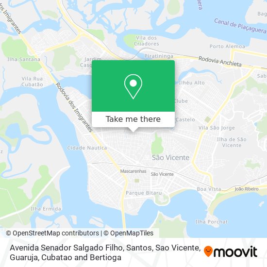 Mapa Avenida Senador Salgado Filho