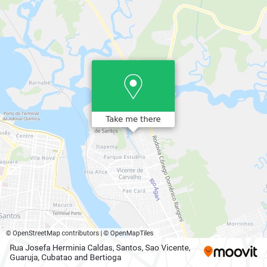 Mapa Rua Josefa Herminia Caldas